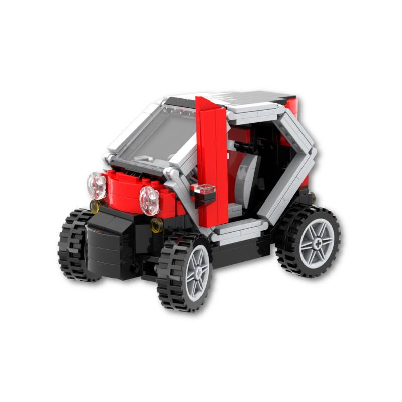 Renault Twizy vista delantera con puerta abierta