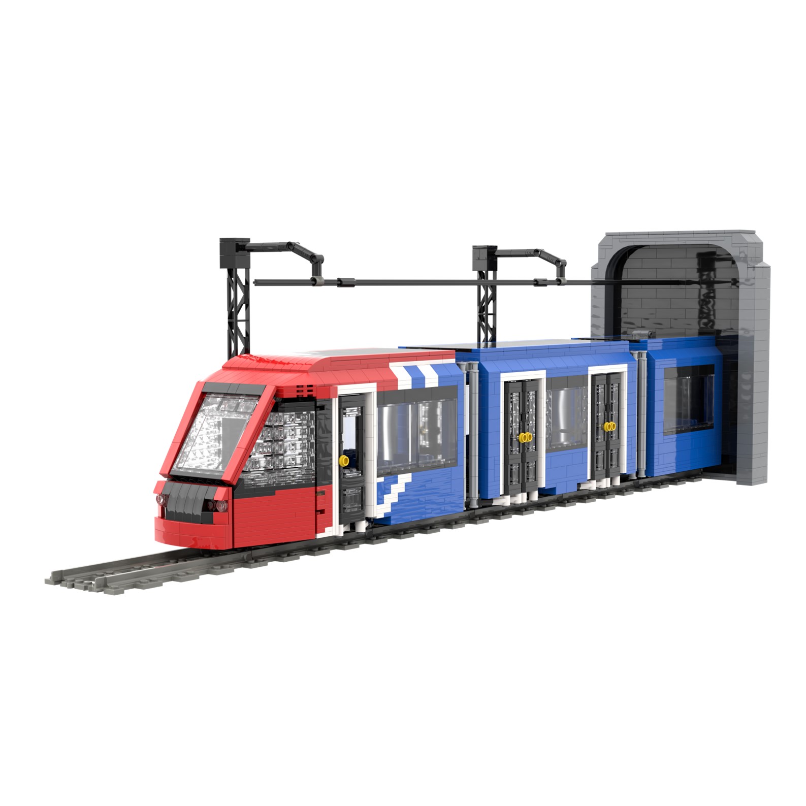 Vista exterior tram Alstom Citadis MLO Madrid
