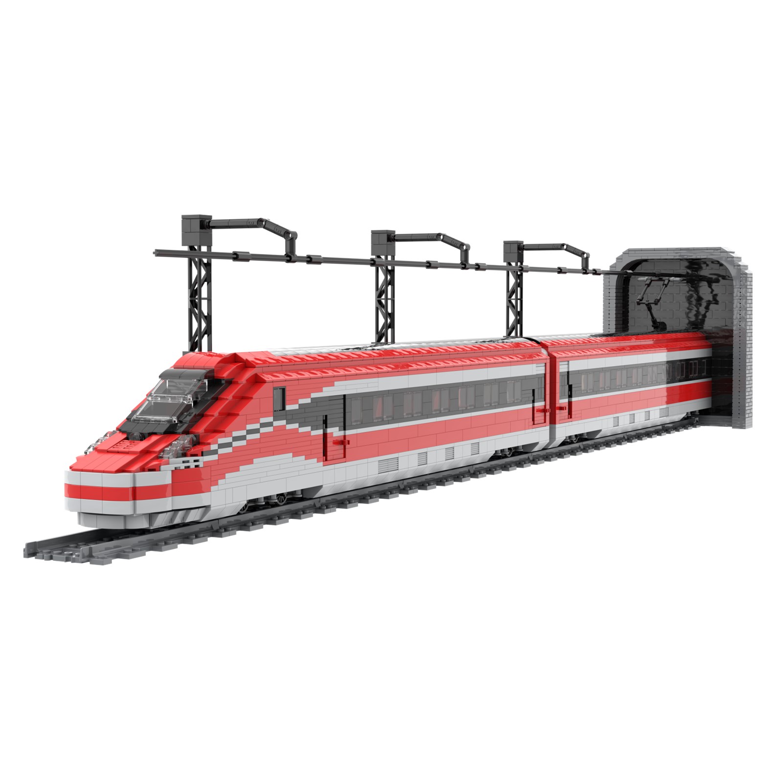 Vista delantera tren alta velocidad IRYO Frecciarossa 1000 s109