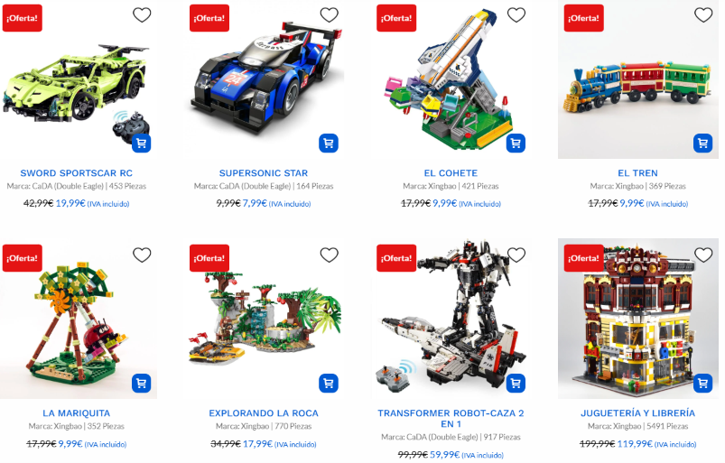 Ofertas en sets de todobloque