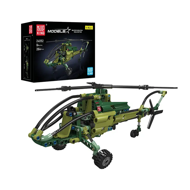 Helicóptero de Exploración Mould King 24054, helicóptero de bloques de construcción
