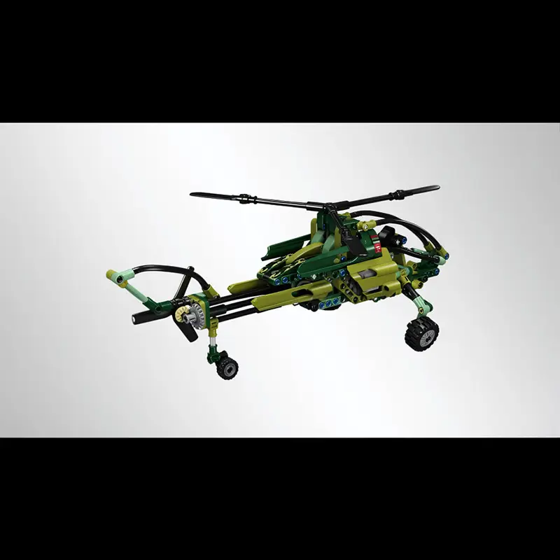 Vista trasera del Helicóptero de Exploración